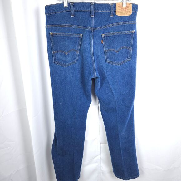VTG USA Made Levi's Mens 38x31 (Actual 36x29) Stretch High Rise 90s Blue Jeans - Picture 2 of 8